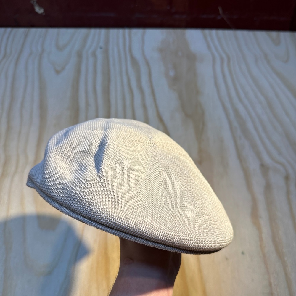 Old Navy Mens Beige Textured Knit Flat Cap Ivy Newsboy Hat Size M/L